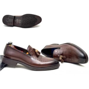 Coffee Brown Classic Style Men's Shoes