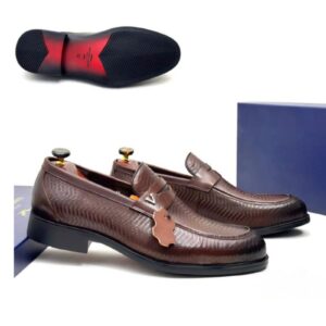 Coffee Brown Classic Style Men's Shoes
