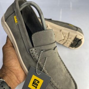 Casual Grey Suede Slip-On Loafers for Men