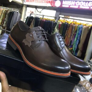 Premium Brown Leather Derby Formal Shoes
