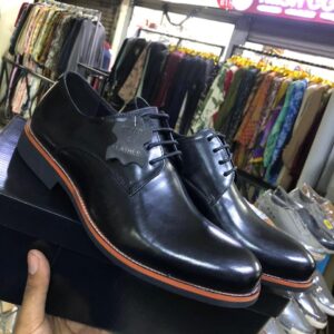 Premium Black Leather Derby Formal Shoes