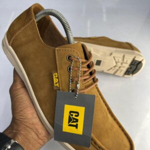 Caterpillar Casual Suede Lace-Up Shoes – Tan