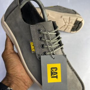 Caterpillar Casual Suede Lace-Up Shoes – Grey
